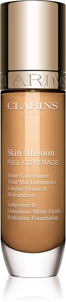 Clarins Skin Illusion Hydrating Foundation - Тональная основа с высокой степенью покрытия оттенок 112C, 30 ml