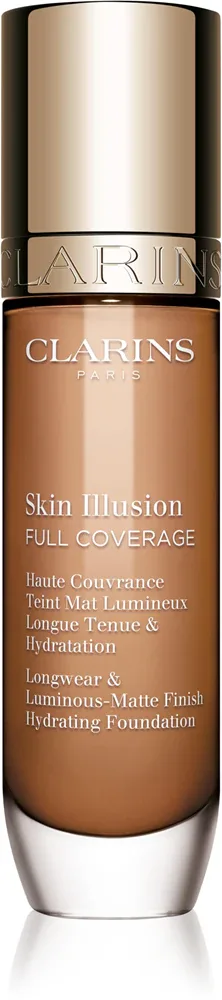 Clarins Skin Illusion Hydrating Foundation - Тональная основа с высокой степенью покрытия, 30 мл, оттенок 112.7W