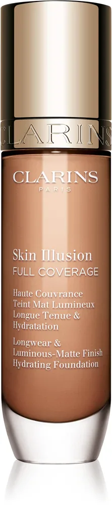Clarins Skin Illusion Hydrating Foundation - Тональная основа с высокой степенью покрытия, 30 мл, оттенок 112.5W
