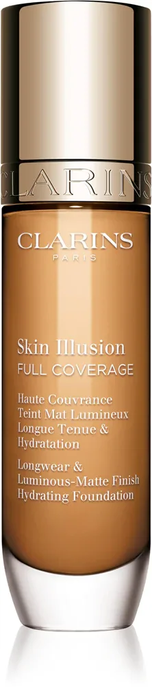 Clarins Skin Illusion Hydrating Foundation - Тональная основа с высокой степенью покрытия, 30 мл, оттенок 113C
