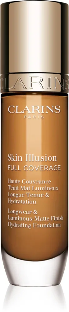Clarins Skin Illusion Hydrating Foundation - Тональная основа с высокой степенью покрытия, 30 мл, оттенок 114N