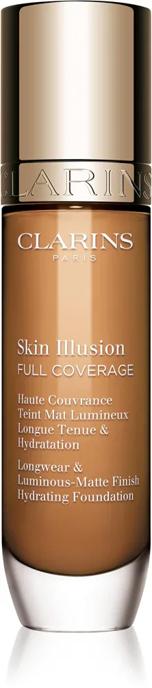 Clarins Skin Illusion Hydrating Foundation - Тональная основа с высокой степенью покрытия, 30 мл, оттенок 114.5W