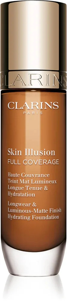 Clarins Skin Illusion Hydrating Foundation - Тональная основа с высокой степенью покрытия, 30 мл, оттенок 117N