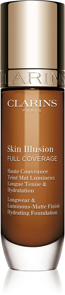 Clarins Skin Illusion Hydrating Foundation - Тональная основа с высокой степенью покрытия, 30 мл, оттенок 118N