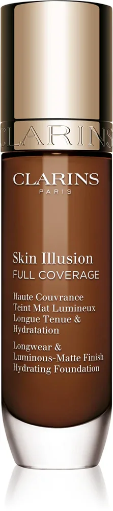 Clarins Skin Illusion Hydrating Foundation - Тональная основа с высокой степенью покрытия, 30 мл, оттенок 118.5N