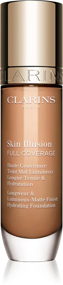 Clarins Skin Illusion Hydrating Foundation - Тональная основа с высокой степенью покрытия, 30 мл, оттенок 110.5W