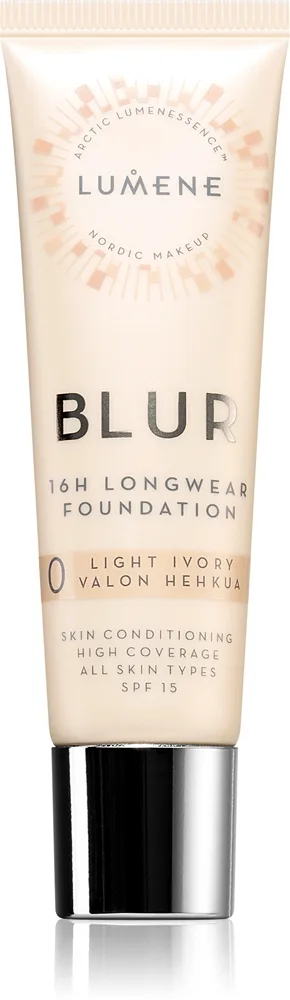 Lumene Blur 16h Longwear - Тональная основа: долговременный 16H подклад оттенок 0 Light Ivory (Cool), 30 ml