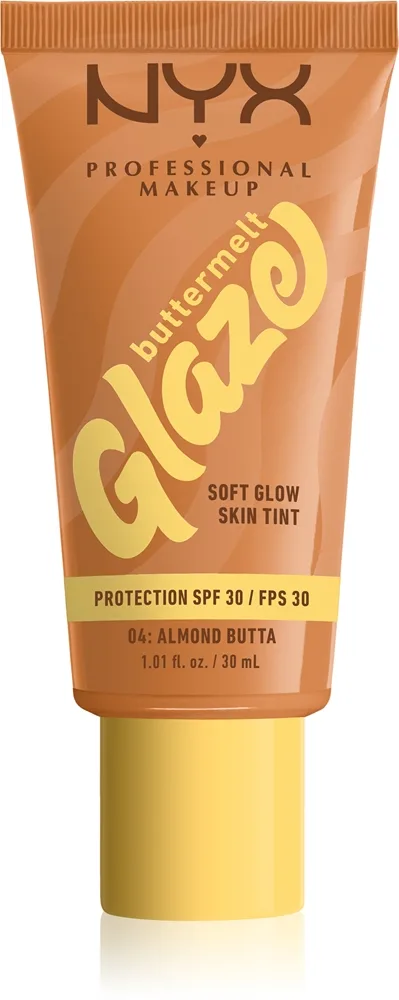 NYX Professional Makeup Buttermelt Glaze - Тонирующий крем для лица с SPF 30 оттенок 04 Almond Butta, 30 ml