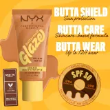 NYX Professional Makeup Buttermelt Glaze - Тонирующий крем для лица с SPF 30 оттенок 04 Almond Butta, 30 ml — фото 4