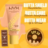 NYX Professional Makeup Buttermelt Glaze - Тонирующий крем для лица с SPF 30, 30 мл, оттенок 01 Whipped Butta — фото 4