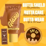 NYX Professional Makeup Buttermelt Glaze - Тонирующий крем для лица с SPF 30 оттенок 06 Praline Butta, 30 ml — фото 3