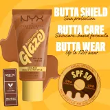 NYX Professional Makeup Buttermelt Glaze - Тонирующий крем для лица с SPF 30 оттенок Chai Butta, 30 ml — фото 4