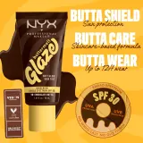 NYX Professional Makeup Buttermelt Glaze - Тонирующий крем для лица с SPF 30 оттенок 10 Chocolate Butta, 30 ml — фото 4