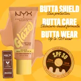 NYX Professional Makeup Buttermelt Glaze - Тонирующий крем для лица с SPF 30 оттенок 02 Vanilla Bean Butta, 30 ml — фото 3
