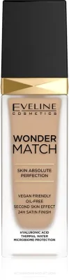Eveline Cosmetics Wonder Match - Тональная основа с кислотой гиалуроновой, 30 мл