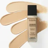 Eveline Cosmetics Wonder Match - Тональная основа с кислотой гиалуроновой, 30 мл, оттенок 12 Light Natural — фото 3