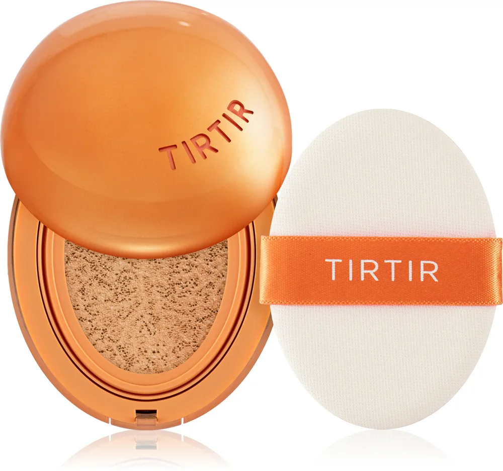 TIRTIR Mask Fit AI Fliter Cushion - Тональная основа с матовым покрытием в губке - долговременный подклад, 18 г, оттенок 24N Latte