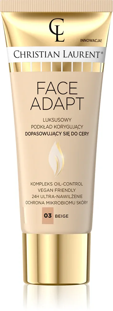 Christian Laurent Face Adapt - Увлажняющий тональный крем с эффектом разглаживания оттенок 03 Beige, 30 ml