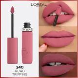 L’Oreal Paris Infaillible Matte Resistance - Матовая увлажняющая помада оттенок 240 Road Tripping, 5 ml — фото 4