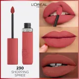 L’Oreal Paris Infaillible Matte Resistance - Матовая увлажняющая помада оттенок 230 Shopping Spree, 5 ml — фото 4