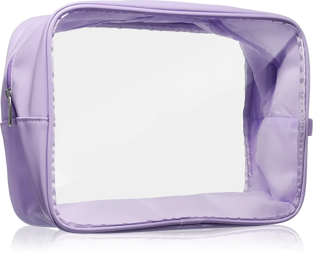 Notino Travel Collection Extra Large Clear Organizer - Прозрачная косметичка XL Purple 27,5x20x12,5 cm, 1 szt.
