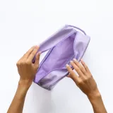 Notino Travel Collection Extra Large Clear Organizer - Прозрачная косметичка XL Purple 27,5x20x12,5 cm, 1 szt. — фото 4