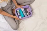 Notino Travel Collection Extra Large Clear Organizer - Прозрачная косметичка XL Purple 27,5x20x12,5 cm, 1 szt. — фото 7