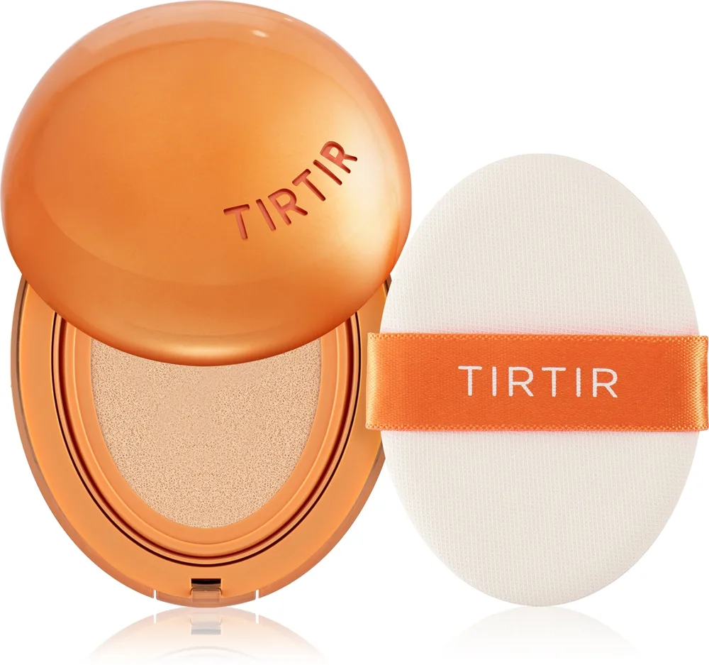 TIRTIR Mask Fit AI Fliter Cushion (mini) - Тональная основа с матовым покрытием в губке - долговременное покрытие оттенок 24N Latte, 4 g