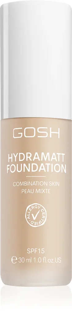 Gosh Hydramatt - Легкий увлажняющий тональный крем с матовым финишем оттенок 004R Light, 30 ml