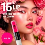 Dermacol 16H Lip Colour - Долговременная помада и блеск для губ оттенок 38, 2 ml — фото 2