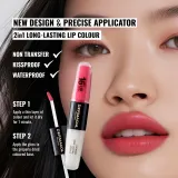Dermacol 16H Lip Colour - Долговременная помада и блеск для губ оттенок 16 Classy Sassy, 2 ml — фото 3
