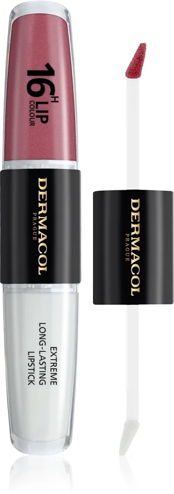 Dermacol 16H Lip Colour - Долговременная помада и блеск для губ оттенок 13, 2 ml