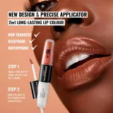 Dermacol 16H Lip Colour - Долговременная помада и блеск для губ оттенок 05 Sparkling Muse, 2 ml — фото 3