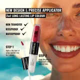 Dermacol 16H Lip Colour - Долговременная помада и блеск для губ оттенок 06 Merry Berry, 2 ml — фото 3