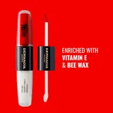 Dermacol 16H Lip Colour - Долговременная помада и блеск для губ оттенок 04 Revenge Red, 2 ml — фото 4