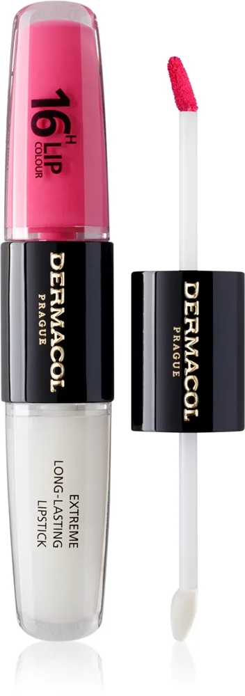 Dermacol 16H Lip Colour - Долговременная помада и блеск для губ оттенок 18 Cotton Candy, 2 ml