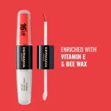 Dermacol 16H Lip Colour - Долговременная помада и блеск для губ оттенок 37, 2 ml — фото 4