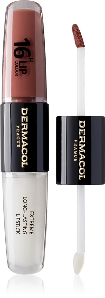 Dermacol 16H Lip Colour - Долговременная помада и блеск для губ оттенок 31 Instant Match, 2 ml