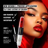 Dermacol 16H Lip Colour - Долговременная помада и блеск для губ оттенок 20 Secret Lovespell, 2 ml — фото 3