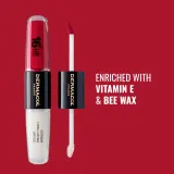 Dermacol 16H Lip Colour - Долговременная помада и блеск для губ оттенок 03 Hot Date, 2 ml — фото 4
