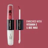 Dermacol 16H Lip Colour - Долговременная помада и блеск для губ оттенок 12 Trouble Free, 2 ml — фото 4