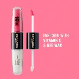 Dermacol 16H Lip Colour - Долговременная помада и блеск для губ, 2 мл, оттенок 15 Dazzling Diva — фото 4