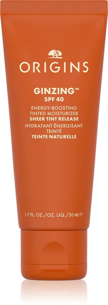 Origins GinZing Energy-Boosting Tinted Moisturizer - Крем для лица с эффектом омоложения SPF 40, 50 ml