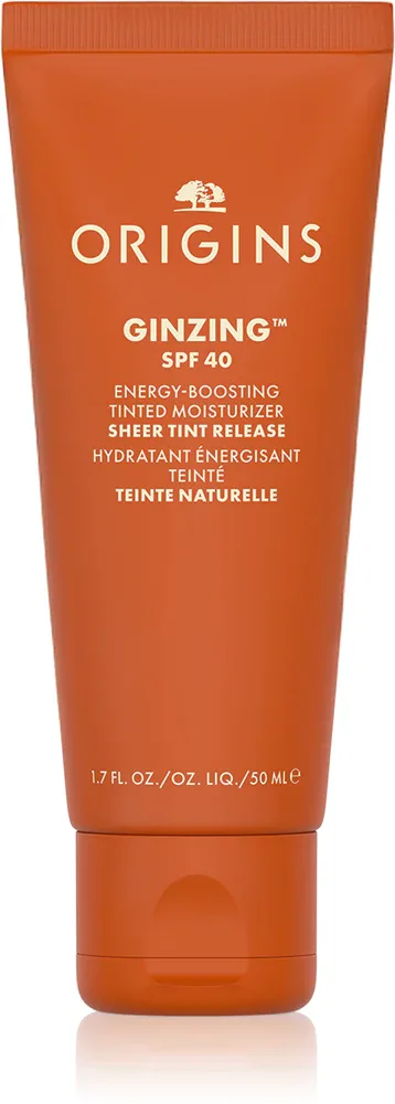 Origins GinZing Energy-Boosting Tinted Moisturizer - Крем для лица с эффектом омоложения SPF 40, 50 мл, оттенок 3