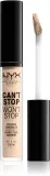 NYX Professional Makeup Can't Stop Won't Stop - Корректор в жидкой текстуре оттенок 04 Light Ivory, 3 ml — фото 1