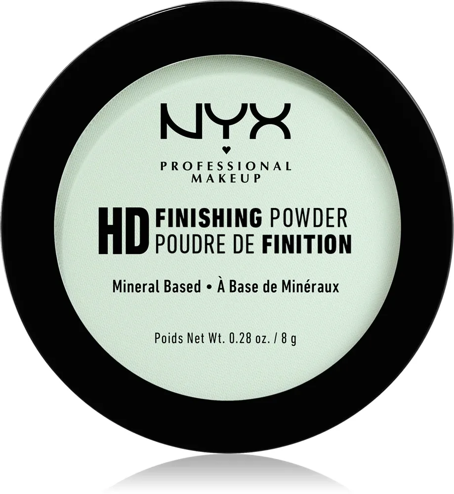 NYX Professional Makeup High Definition Finishing Powder - Пудра для лица, 8 г, оттенок 03 Mint Green