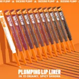 NYX Professional Makeup Duck Plump Liner - Карандаш для губ с эффектом увеличения, 0 г, оттенок Dash of Cocoa — фото 7