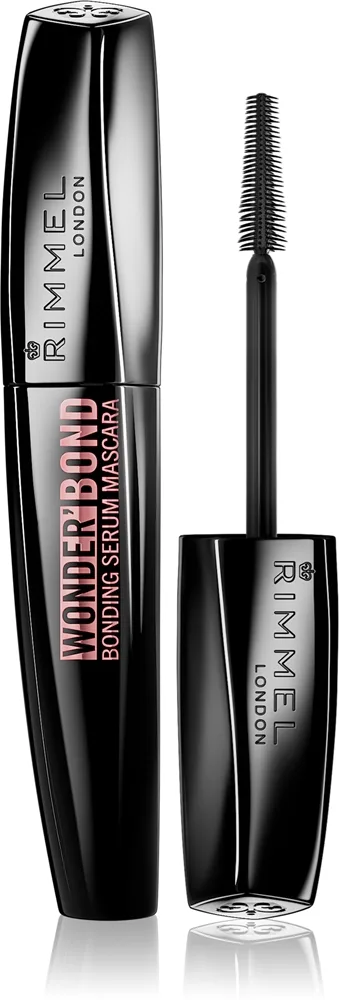 Rimmel Wonder Bond - Тушь для ресниц, утолщающая и удлиняющая тушь для ресниц для роста ресниц. оттенок Black, 11 ml