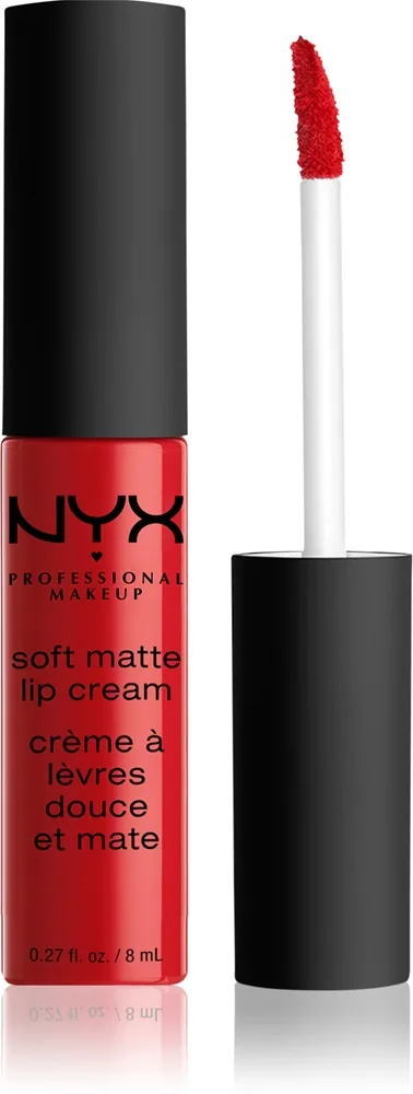 NYX Professional Makeup Soft Matte Lip Cream - Легкая матовая жидкая помада оттенок 01 Amsterdam, 8 ml