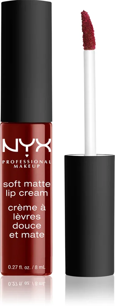 NYX Professional Makeup Soft Matte Lip Cream - Легкая матовая жидкая помада, 8 мл, оттенок 27 Madrid